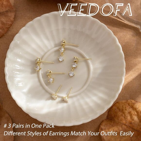 🆕 Women Gold Small Hoop Earrings Trendy Chunky Multiple Piercing Jewelry Gift - Picture 6 of 7